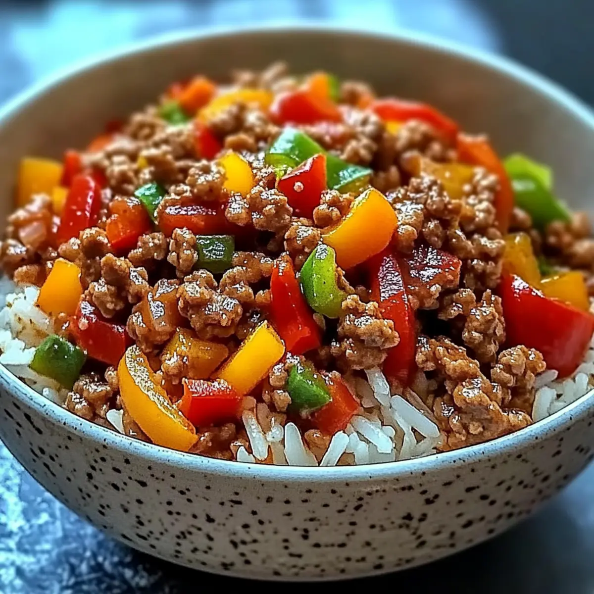 Beef and Pepper Rice Bowl: Quick, Flavorful Comfort Food