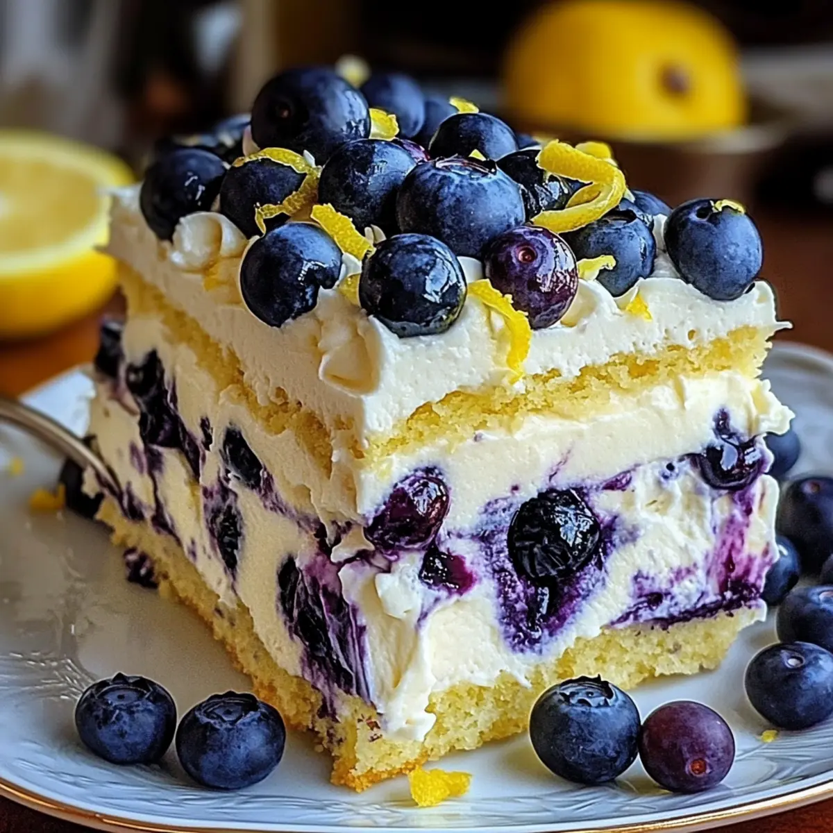 Luscious Blueberry Cream Cake: A No-Bake Summer Treat