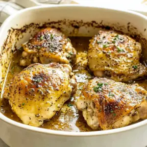 Oven Baked Chicken Thighs