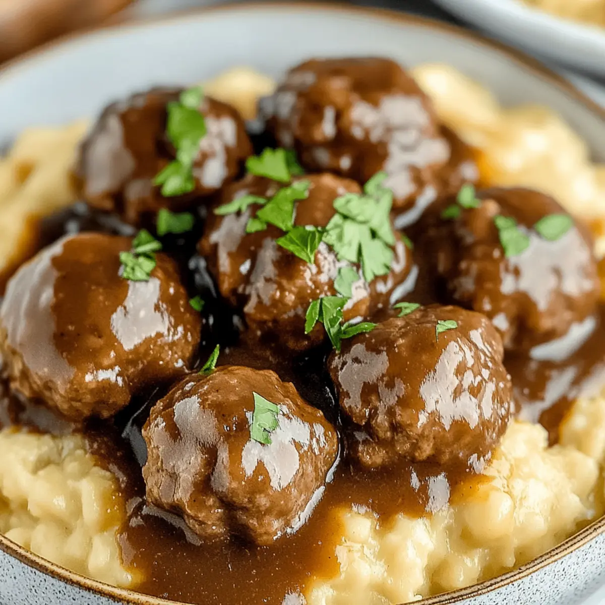 Savory Slow Cooker Salisbury Steak Meatballs for Comfort Food Lovers