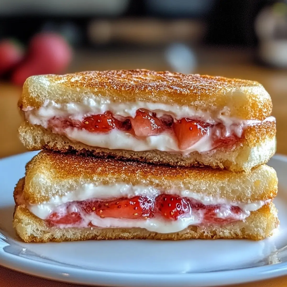Easy Strawberry Cheesecake Sandwiches for a Sweet Snack