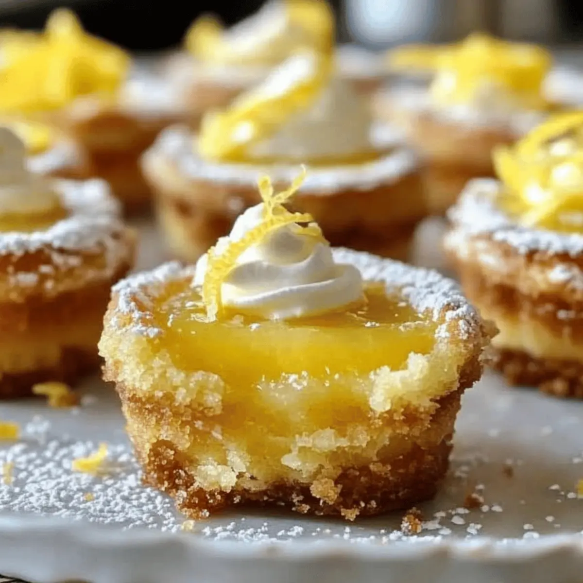 Mouthwatering Lemon Bar Cookie Cups: A Zesty Delight!
