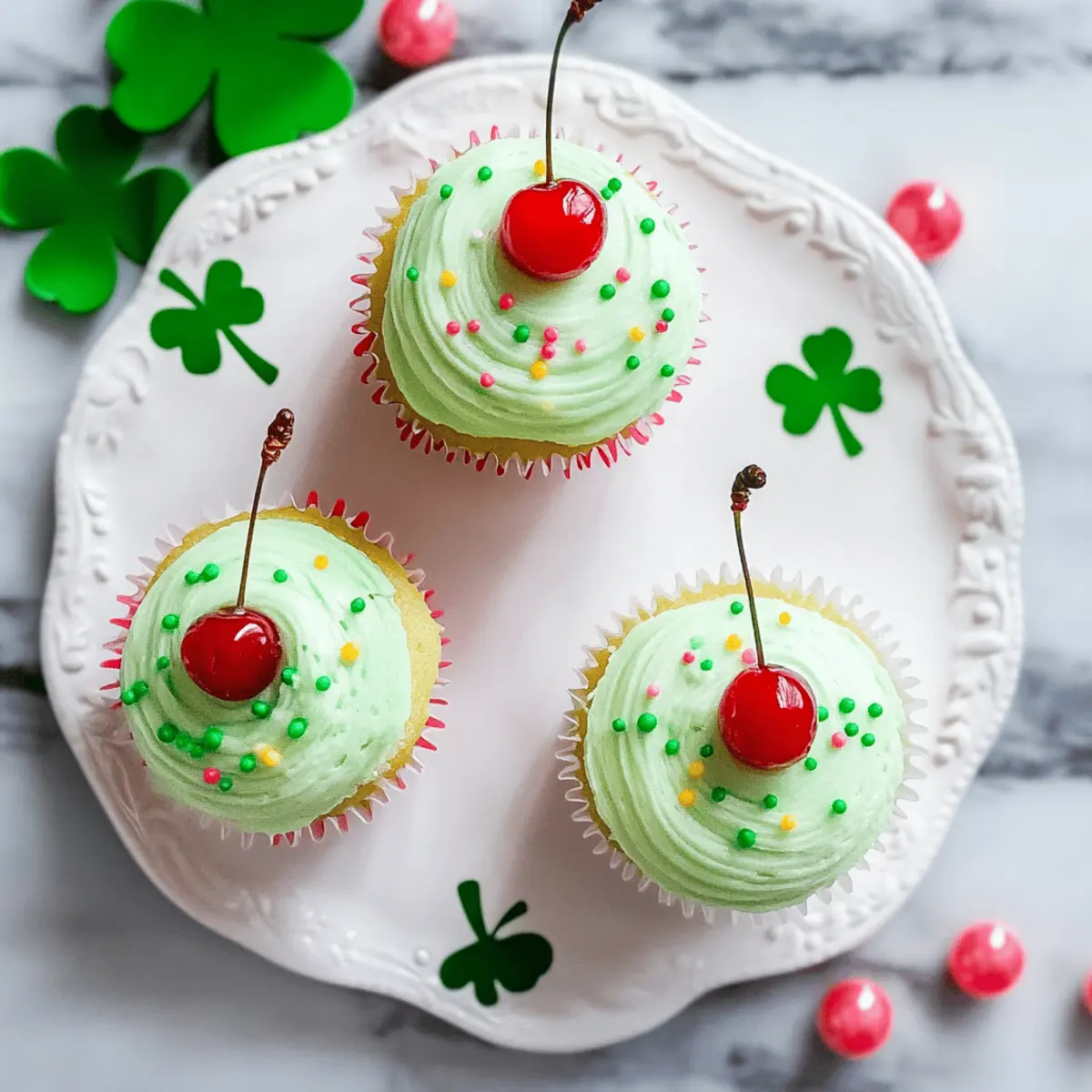 Minty Shamrock Shake Cupcakes for a Festive Sweet Treat