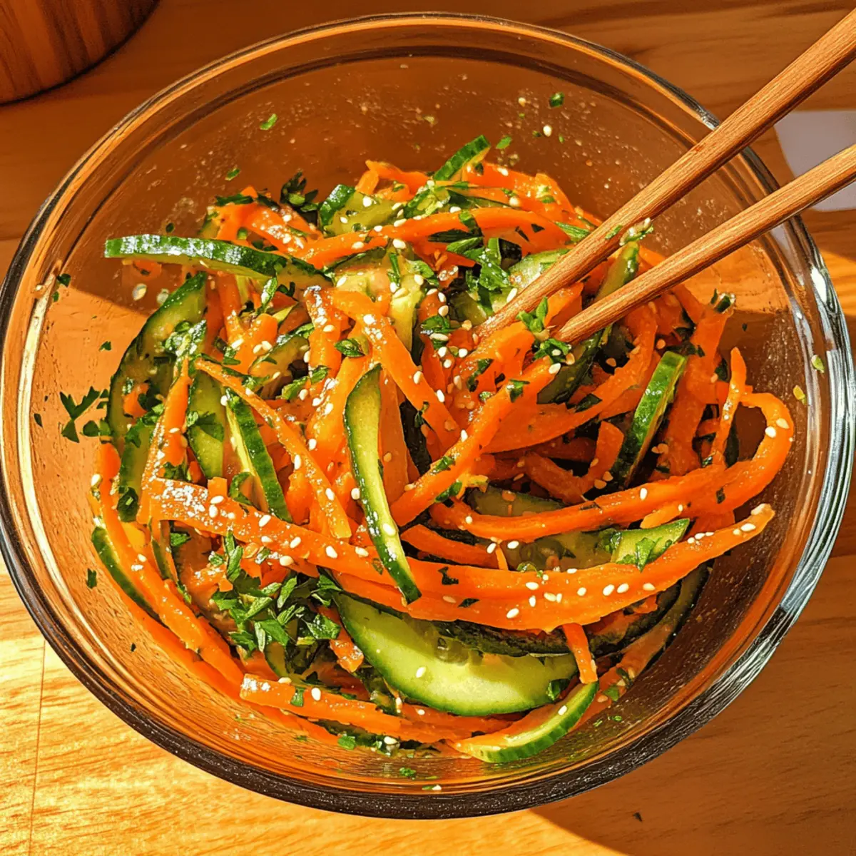 Cucumber Carrot Salad: A Refreshing Vegan Delight
