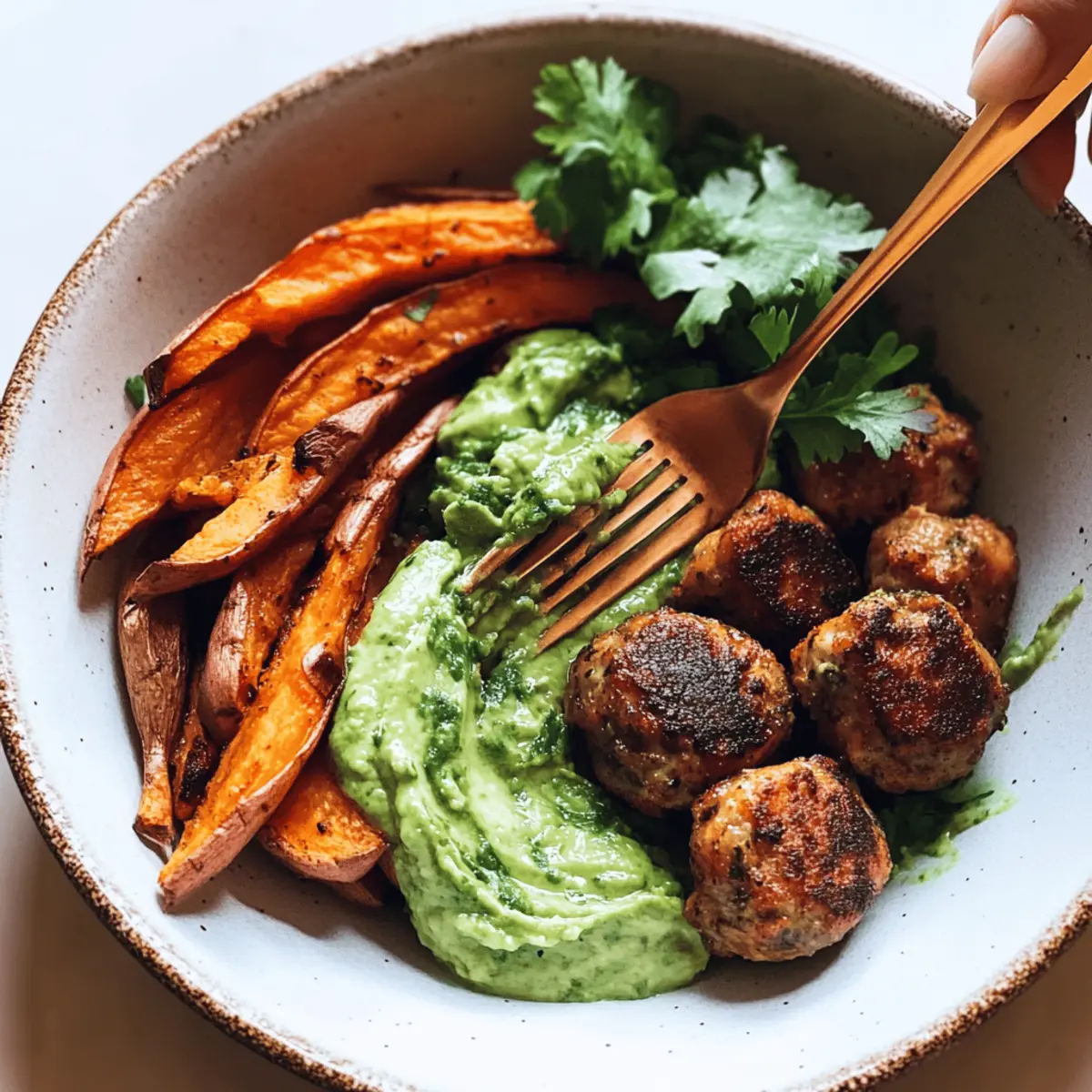 Avocado Mojo Bowls with Sweet Potato and Chicken Delight