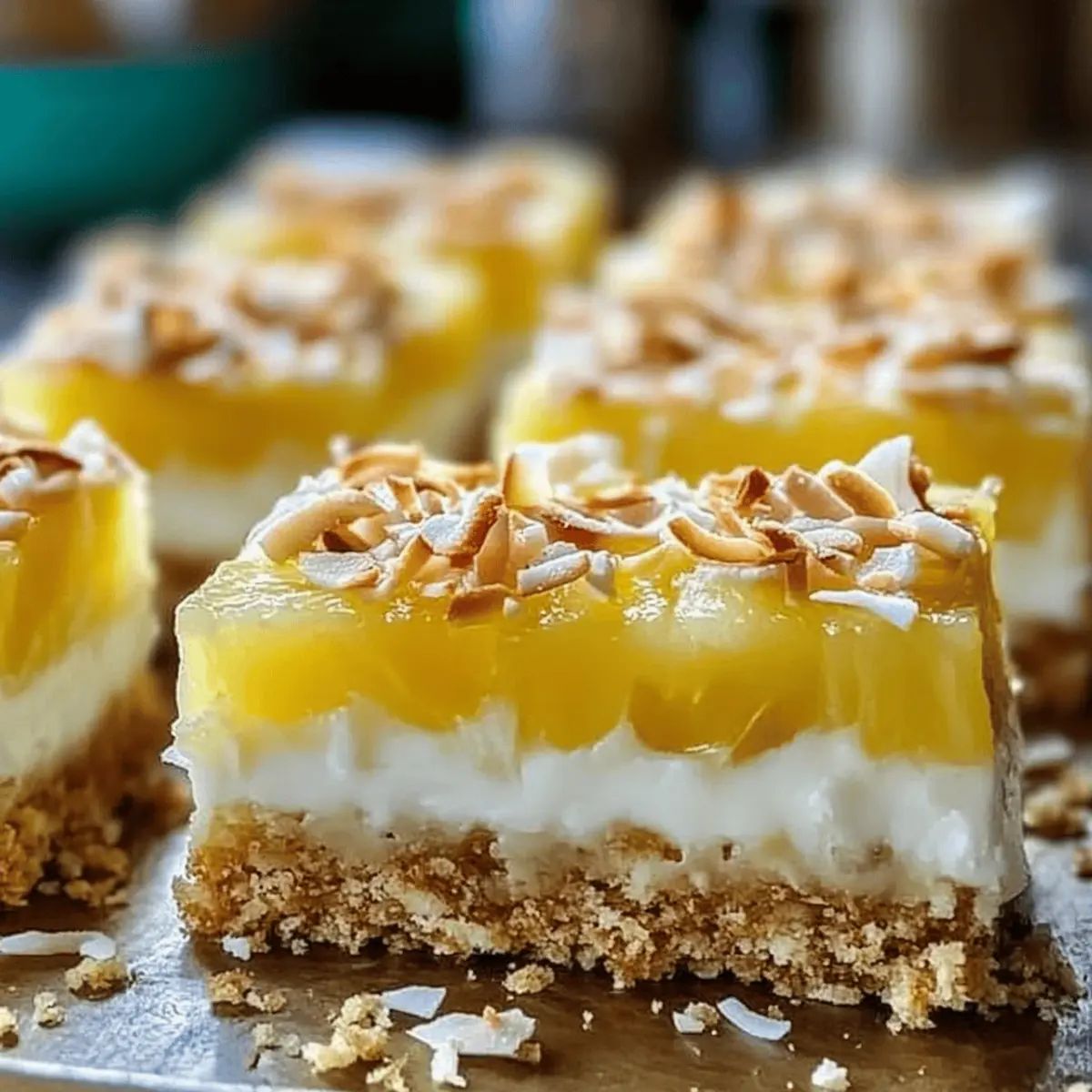 No-Bake Pineapple Coconut Bars: Tropical Bliss in Every Bite