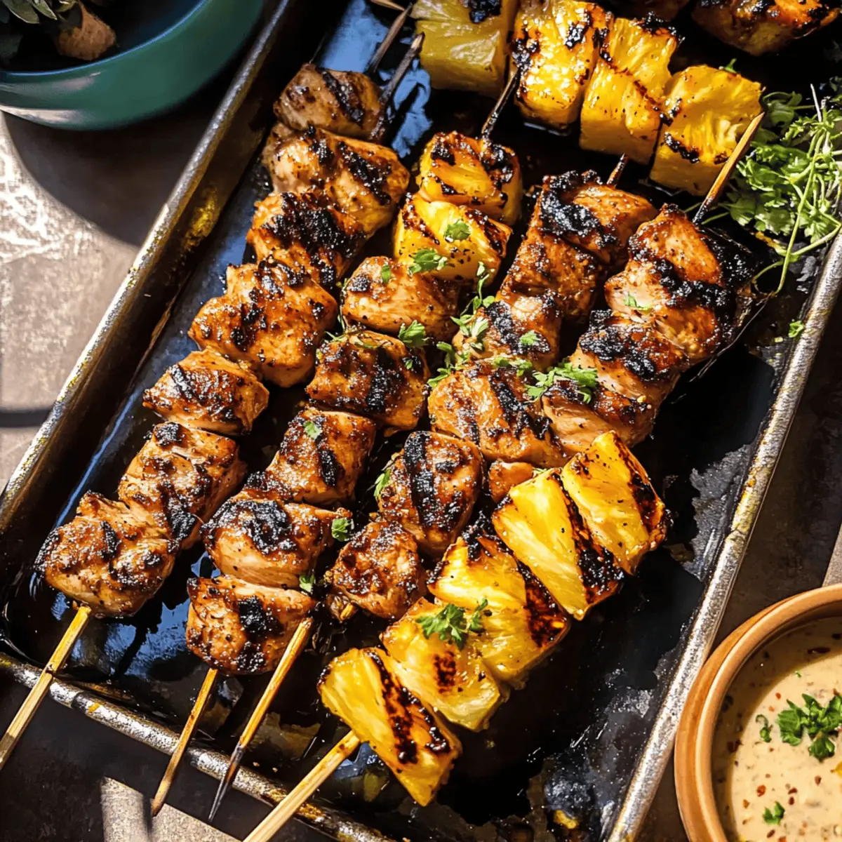 Tropical Pineapple Adobo Chicken Skewers for Summer Bliss