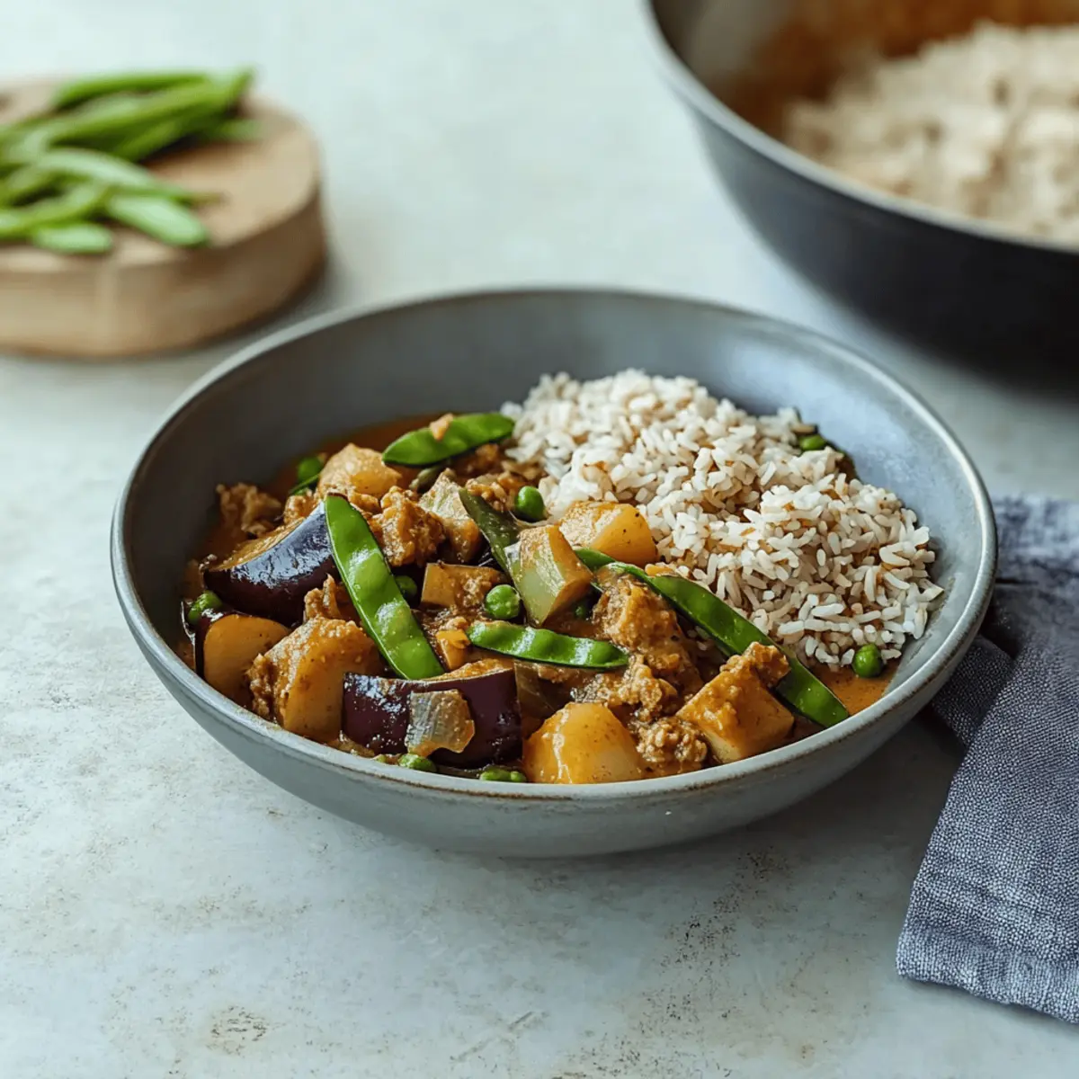 Savory Aubergine Massaman Curry for Cozy Family Dinners