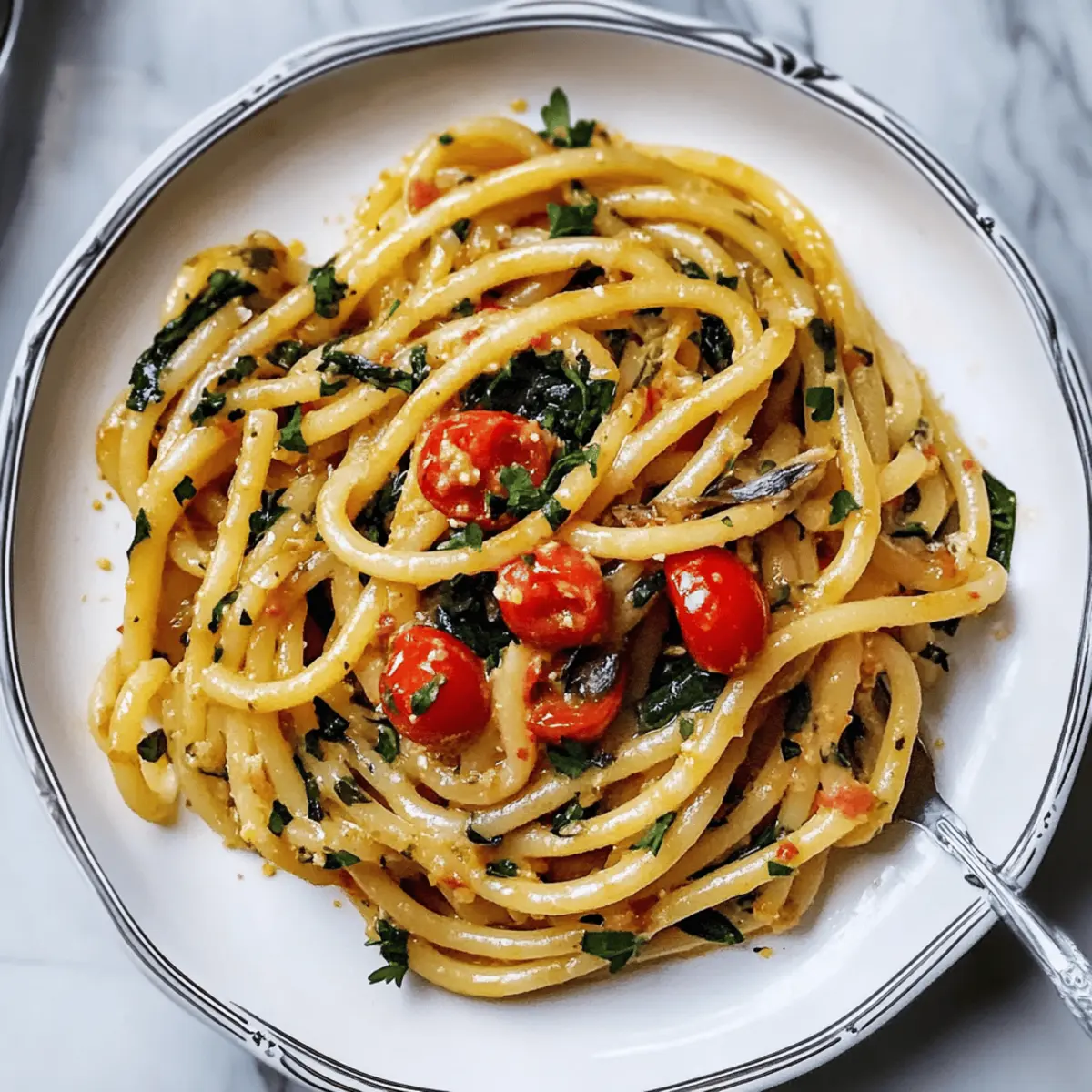 Bucatini with Anchovy Sauce: A Quick Flavorful Delight