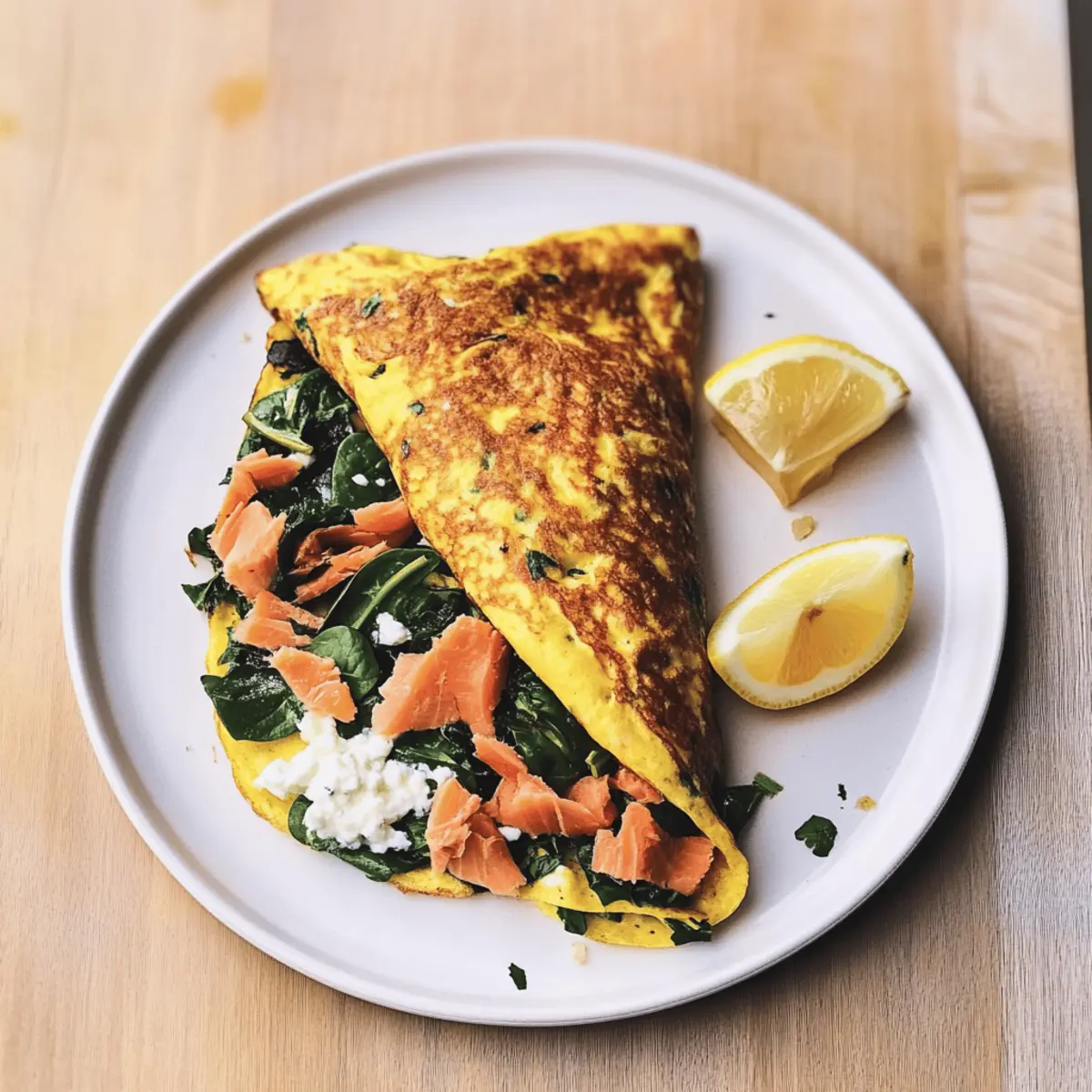 Savory Smoked Salmon & Rye Omelette for a Nutritious Start