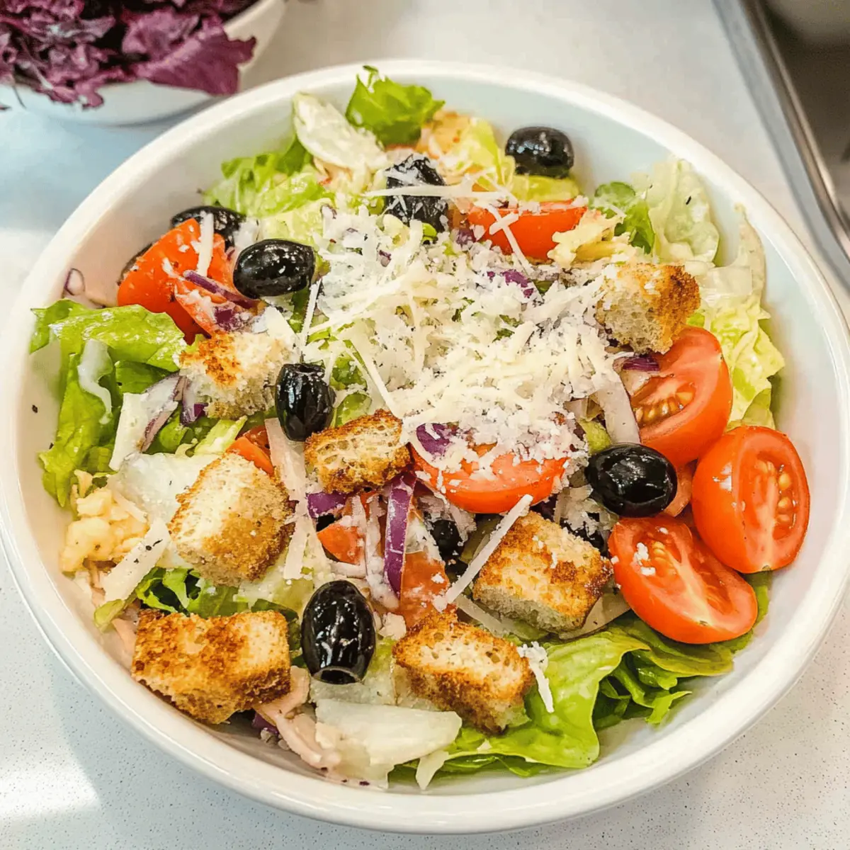 Delicious Copycat Olive Garden Salad Ready in 5 Minutes
