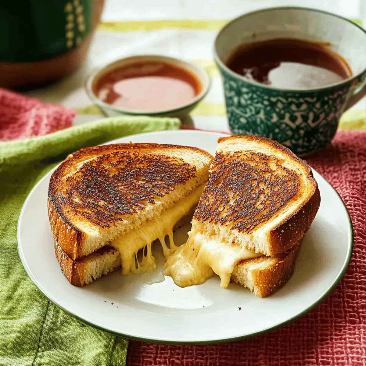 Irresistible Grilled Cheese Sandwich with Aged Cheddar Bliss