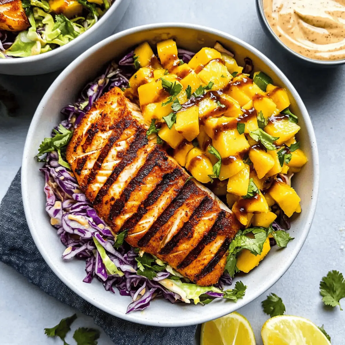Vibrant Fish Taco Bowls with Sweet Mango Salsa Delight