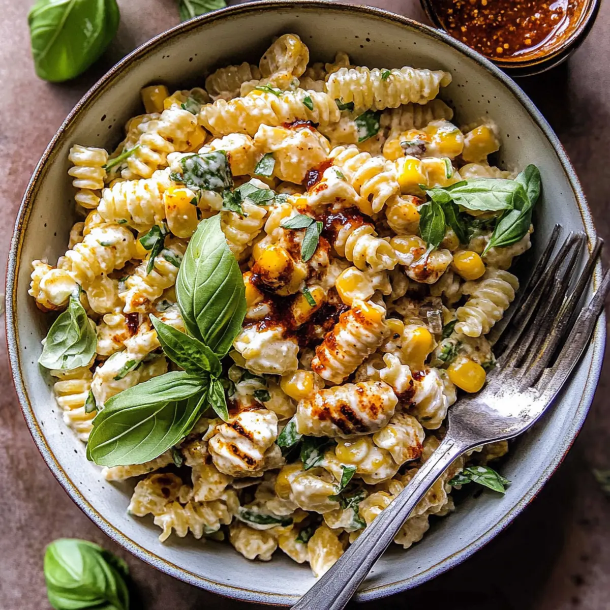Street Corn Pasta Salad with a Spicy Kick for Summer Bliss