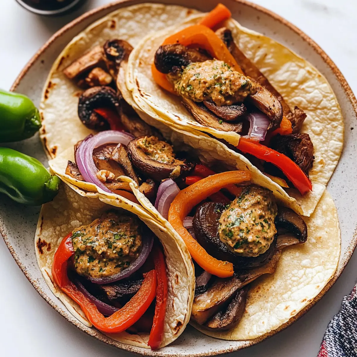 Delicious Portobello Fajita Tacos You’ll Crave Every Night
