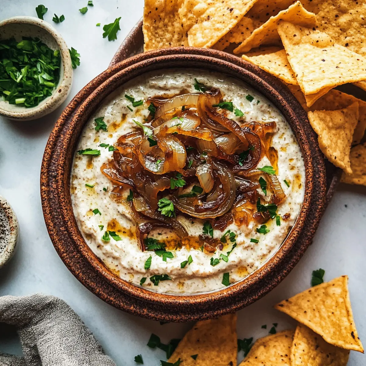 Creamy Vegan Caramelized Onion Dip You’ll Crave Daily