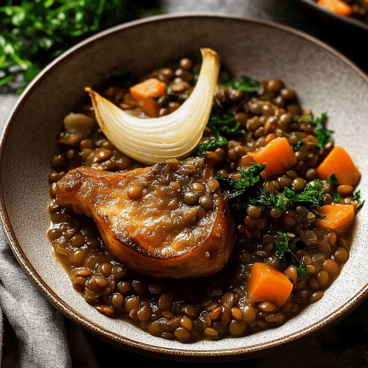 Lentil Ragout – French Puy lentil side dish