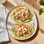 houmous & green flatbreads