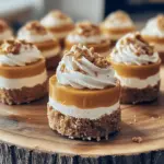 No-Bake Mini Pumpkin Cheesecakes