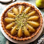 Pistachio Pear Tart