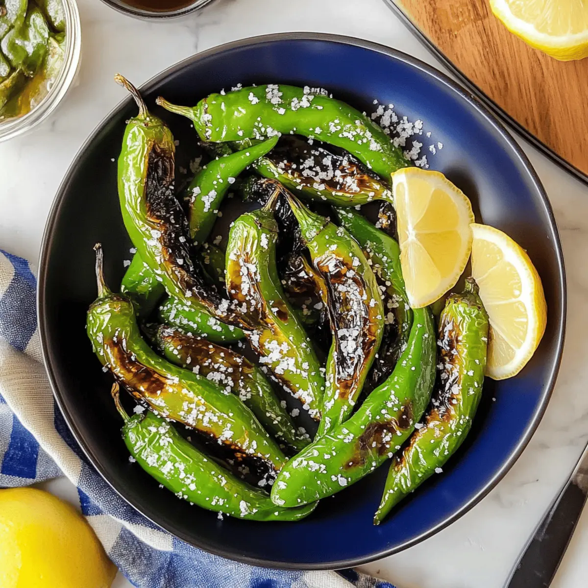 Irresistible Blistered Shishito Peppers: Quick & Flavorful Snack