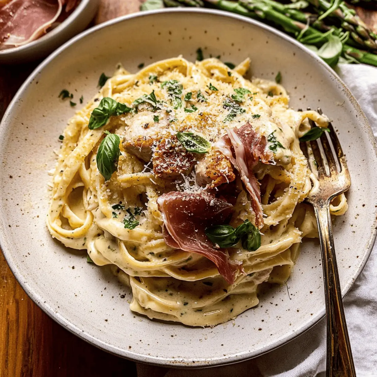 Creamy Basil Chicken Fettuccine Alfredo for Cozy Nights