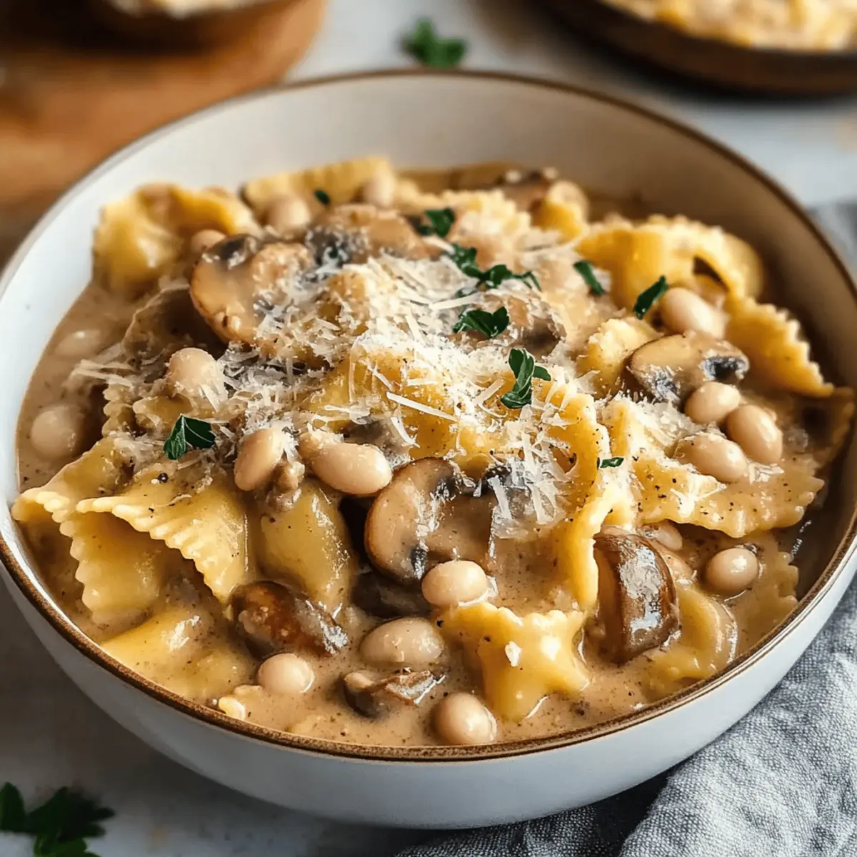 One-Pot Mushroom and White Bean Pasta: Comfort in Every Bite