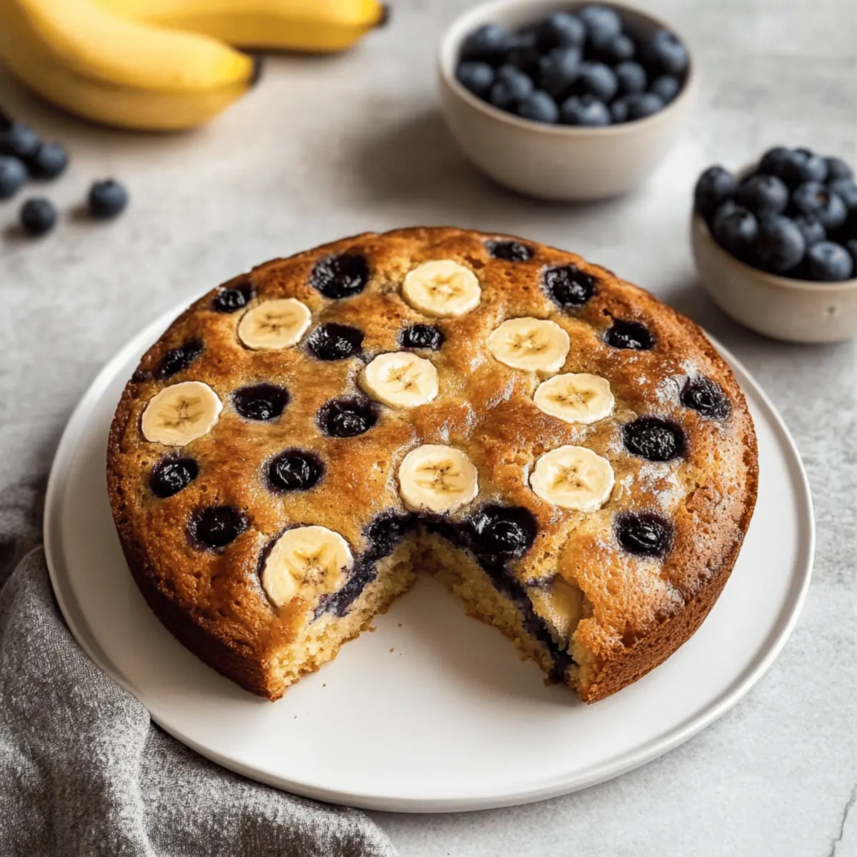 Fluffy Blueberry Banana Cake You’ll Crave All Day