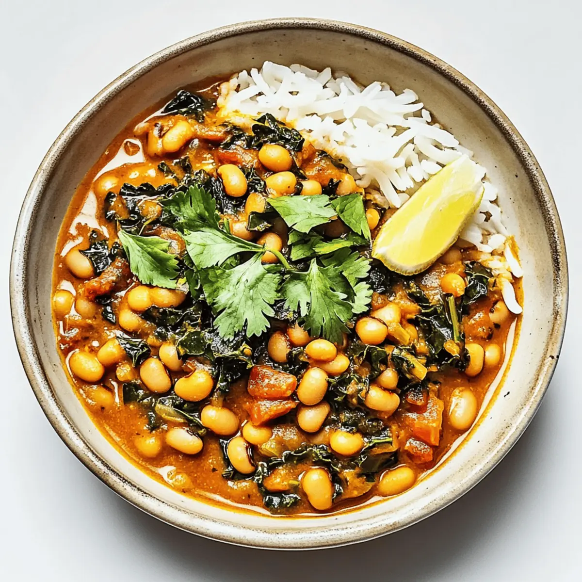 Deliciously Comforting Black-Eyed Pea Masala With Kale