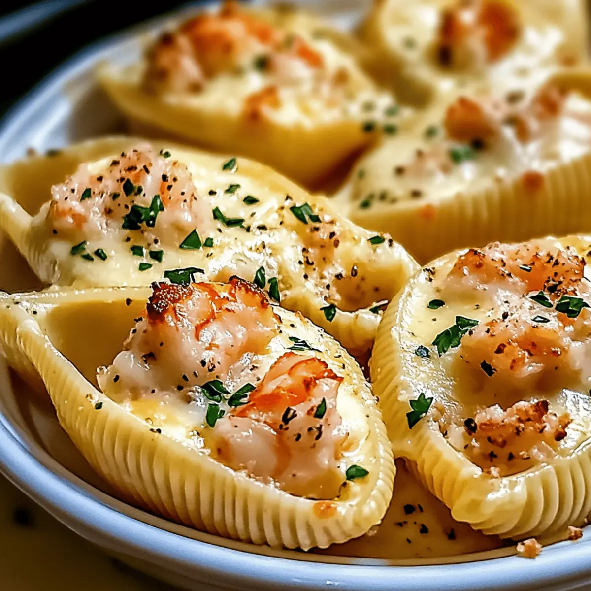 Indulge in Creamy Seafood Stuffed Shells for a Cozy Feast