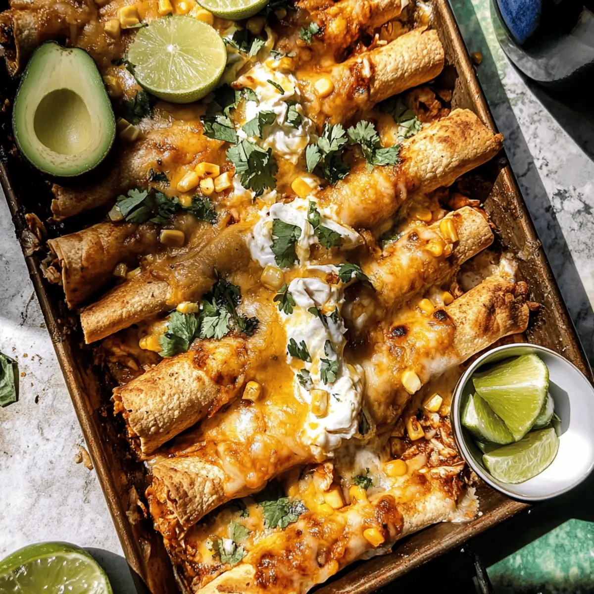 Crispy Sheet Pan Green Chile Chicken Taquitos to Savor