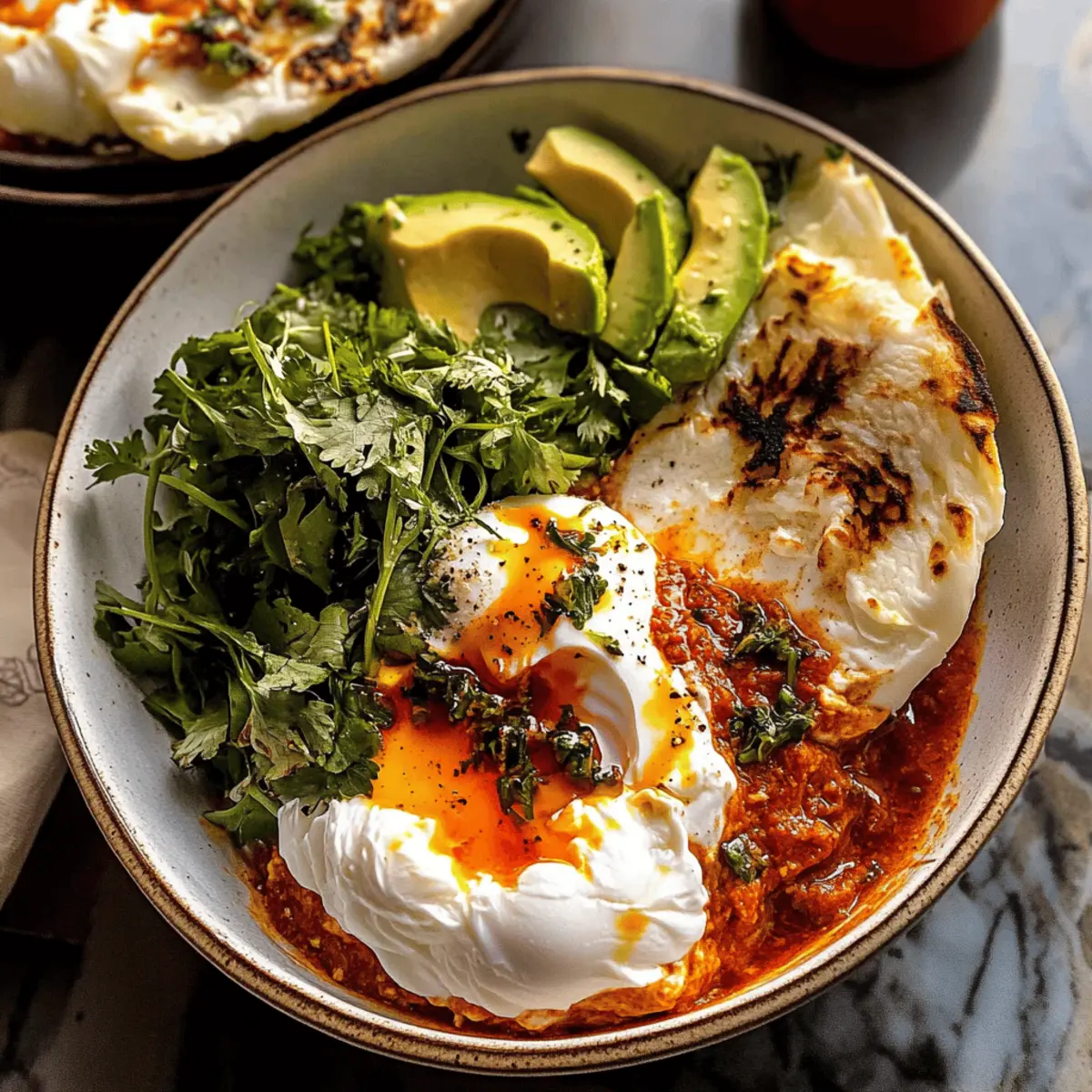 Harissa Eggs in Whipped Goat Cheese for a Flavor Explosion