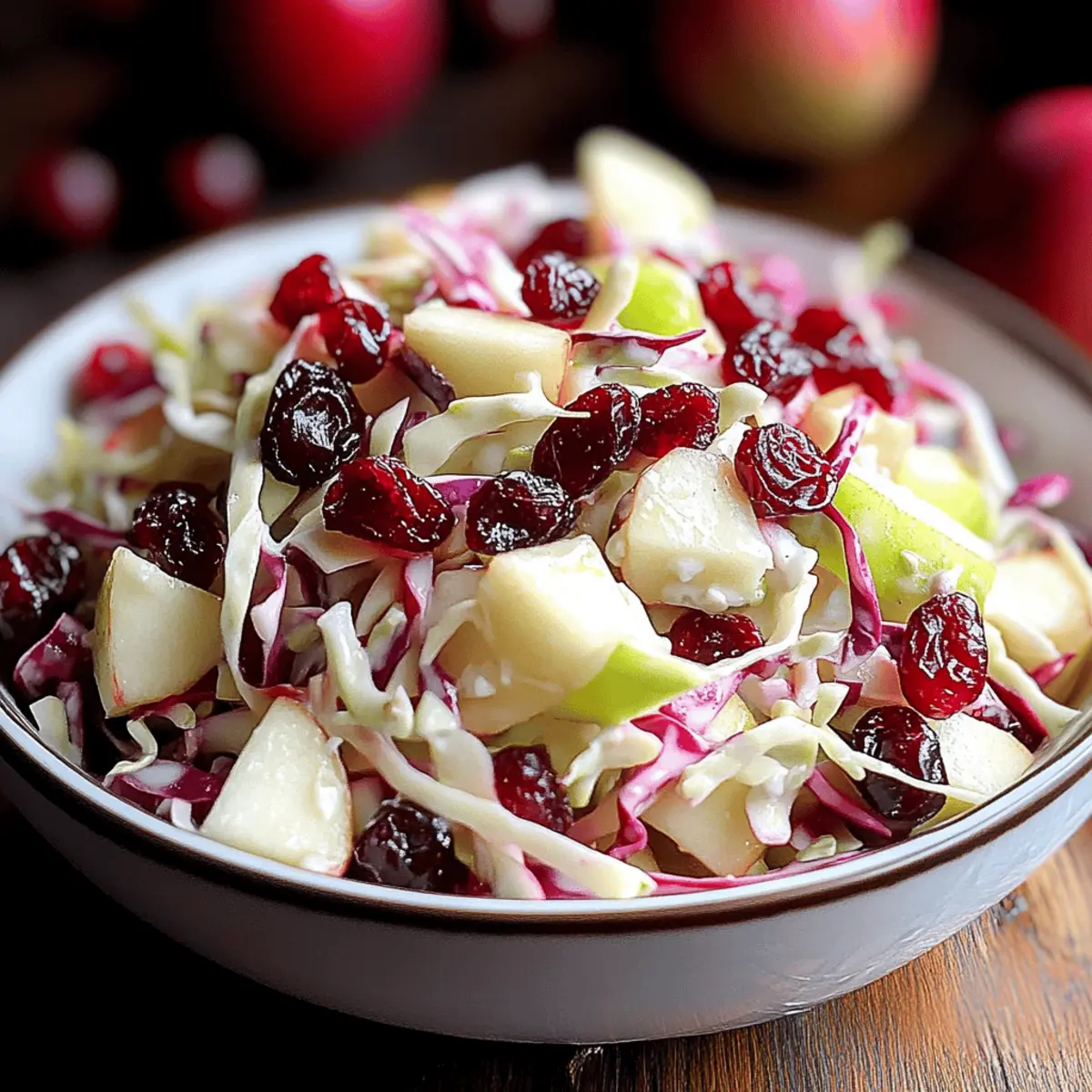 Cranberry Apple Coleslaw: A Refreshing Twist on Tradition