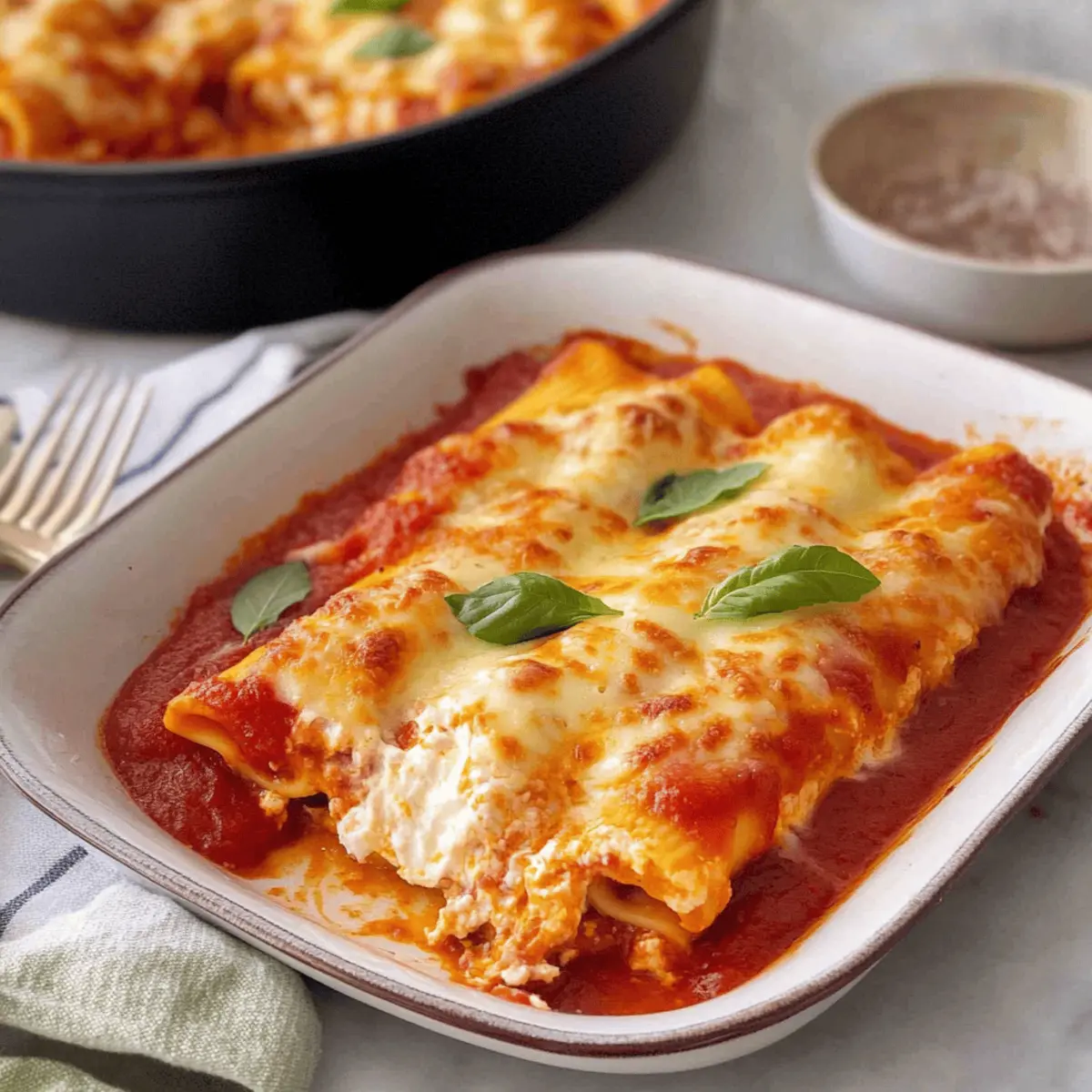 Comforting Cheesy Manicotti Perfect for Family Dinners