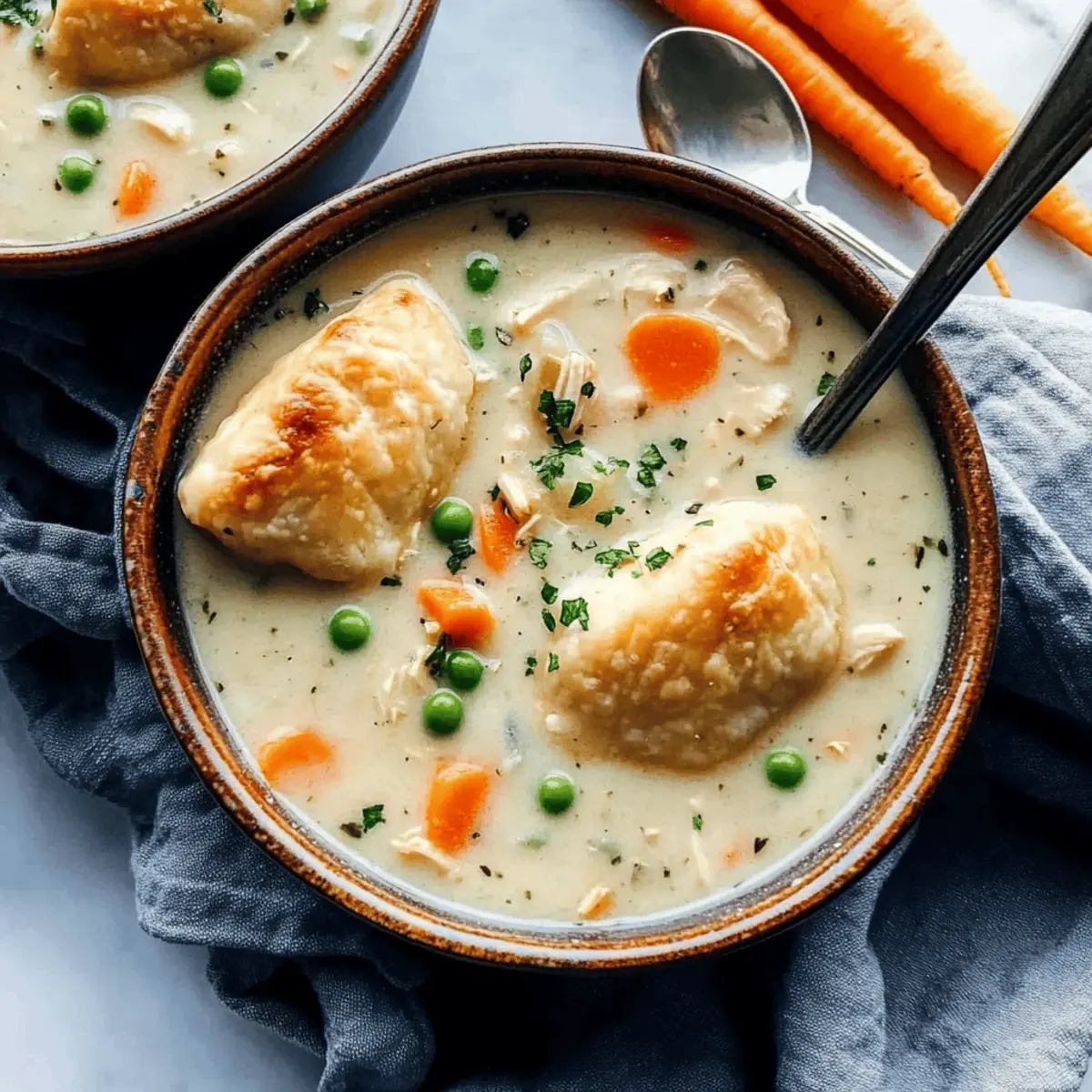 Hearty Slow Cooker Chicken Pot Pie Soup for Cozy Nights