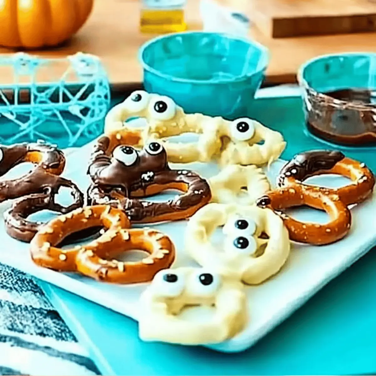 Deliciously Spooky Chocolate-Covered Halloween Pretzels