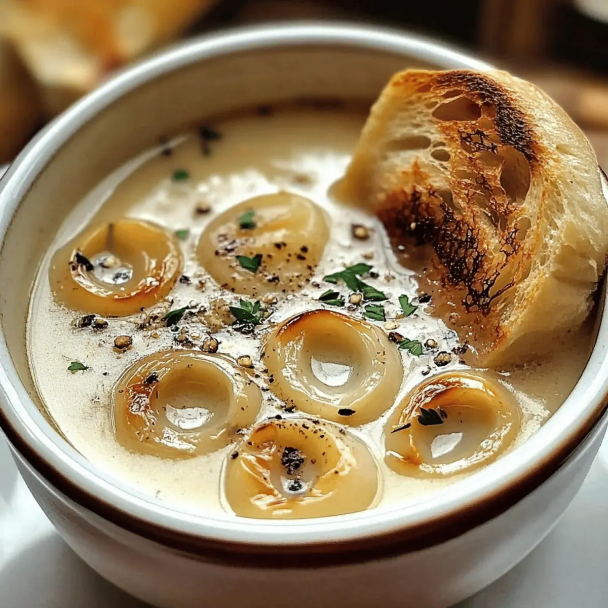 Comforting Country French Garlic Soup for Chilly Evenings