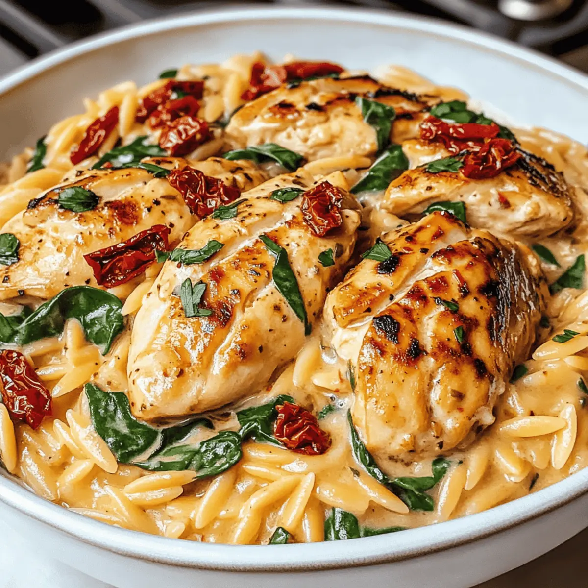 Creamy Tuscan Chicken Orzo for Cozy, One-Pan Comfort
