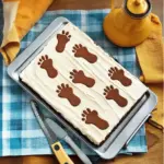 Follow-the-Footprints Malted Sheet Cake