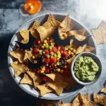 Healthy Halloween nachos