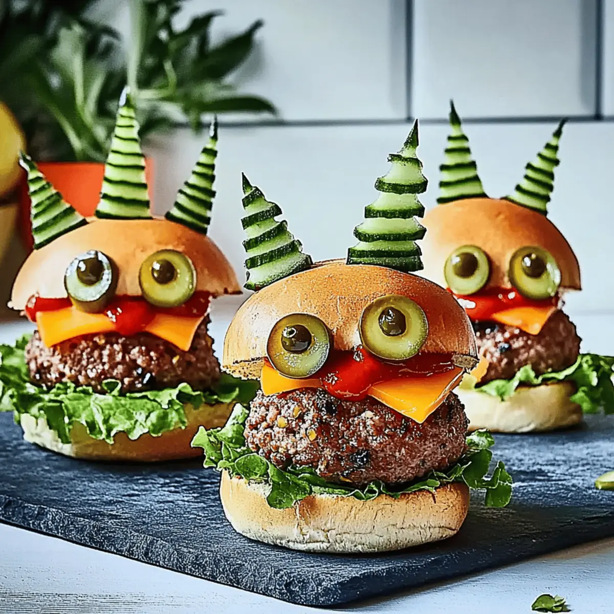 Mini Monster Burgers: Spooktacular Fun for Your Halloween Feast