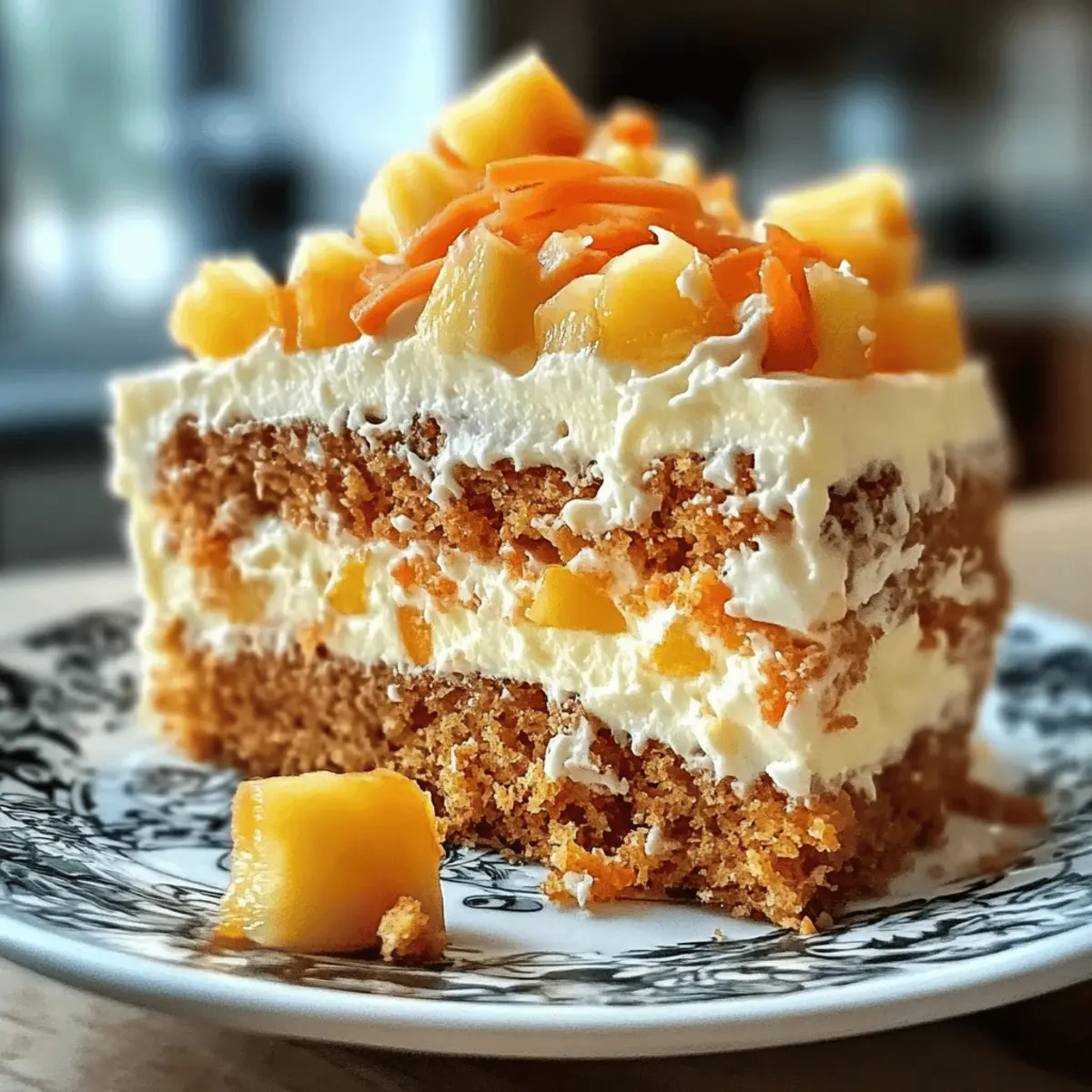 Pineapple Carrot Cream Cake: A Tropical Bliss to Savor
