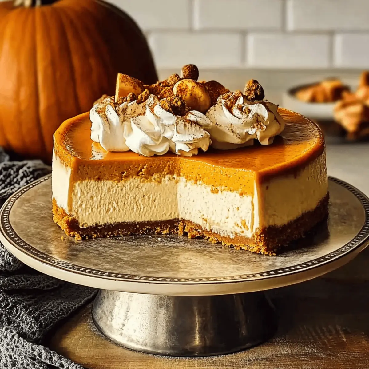 Decadent Pumpkin Cheesecake that Whispers Autumn Magic