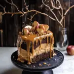 Salted Caramel Apple Snickers Cake.