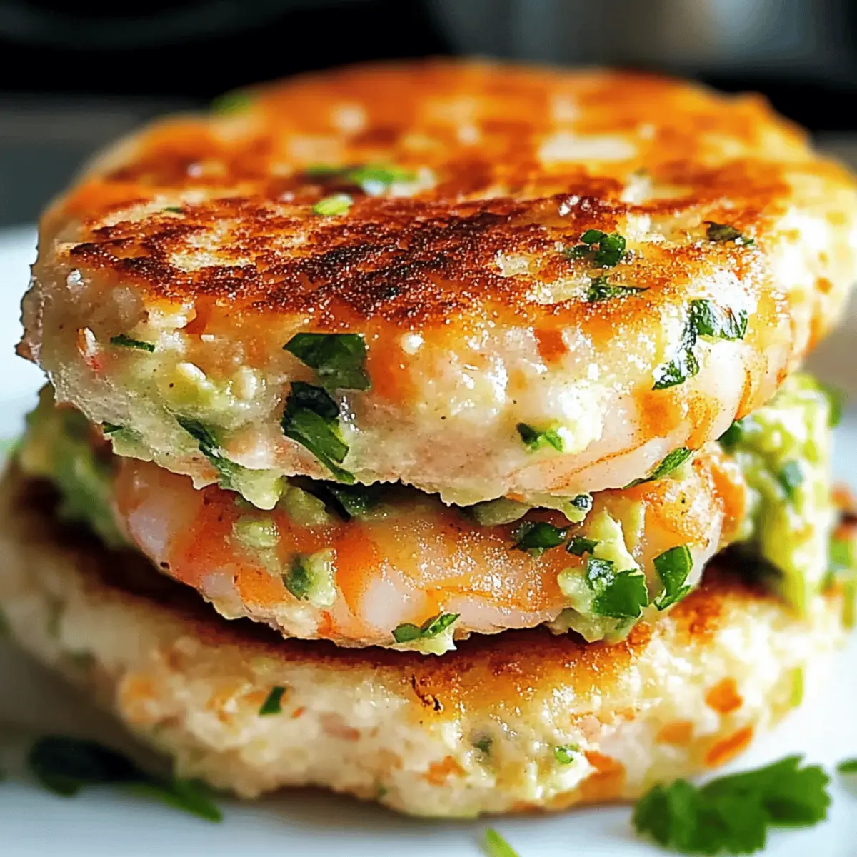 Savory Shrimp Burgers with Cilantro and Guacamole Bliss