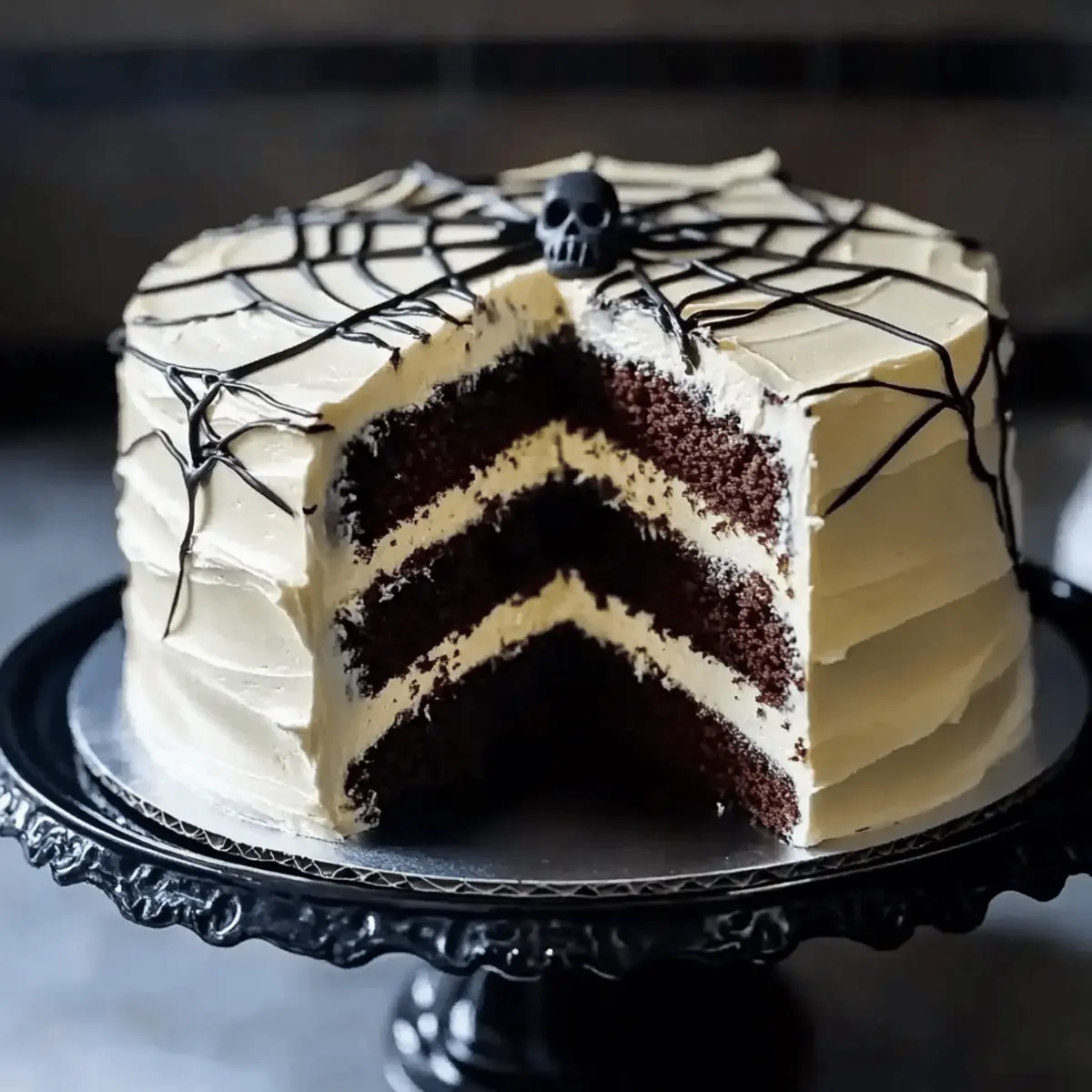 Delicious Spider's Web Cake: A Spooky Halloween Delight