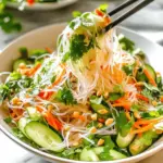 Vietnamese Noodle Salad with Tangy Dressing