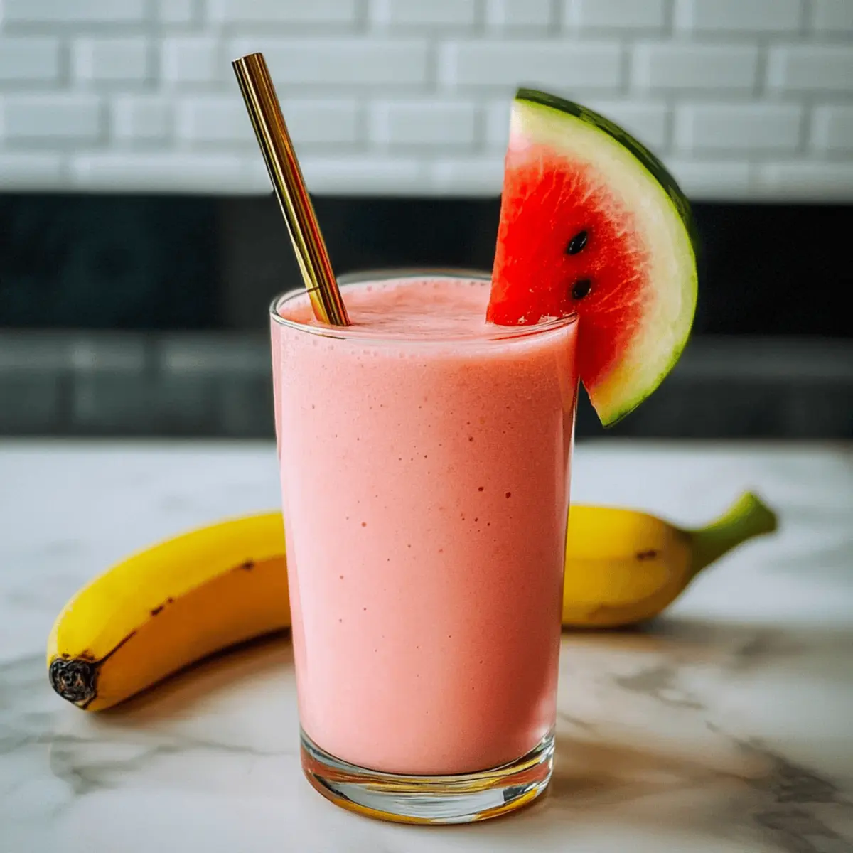 Refreshing Watermelon Banana Smoothie for a Quick Boost