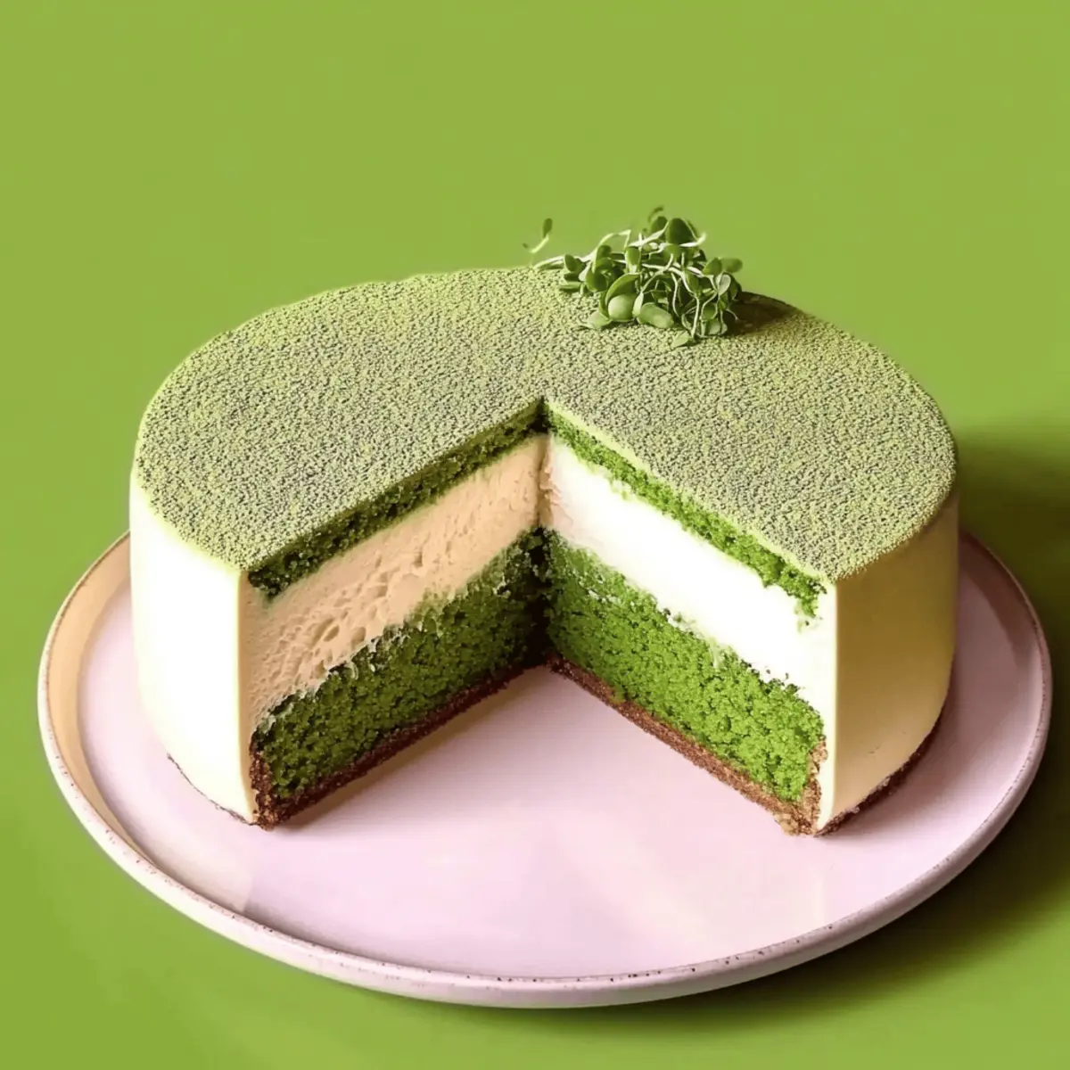 Irresistible White Chocolate Matcha Mousse Cake Recipe