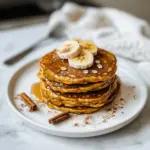 Healthy Pumpkin Oatmeal Pancakes